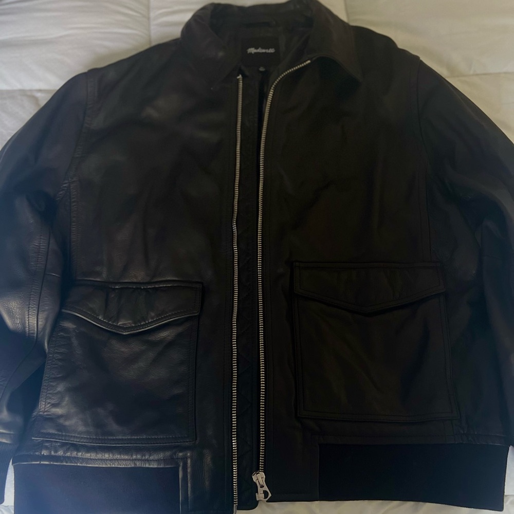 Madewell Black Leather Jacket